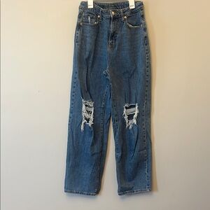 Wild Fable Pink Jeans Crew Neck Style